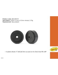 Llanta plastico 17.3x8.2x0.5mm 0.75g