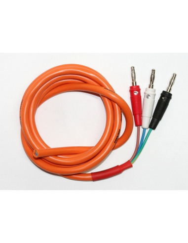 Cable flexible mandos 1,5m + 3 Bananas