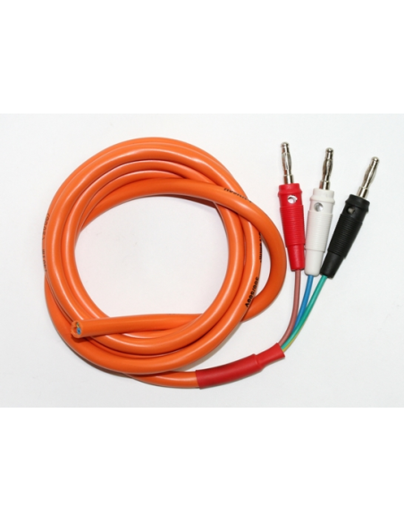 Cable flexible mandos 1,5m + 3 Bananas