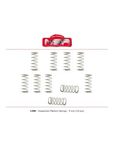 Muelles de suspension formula 1 Medios 9 mm