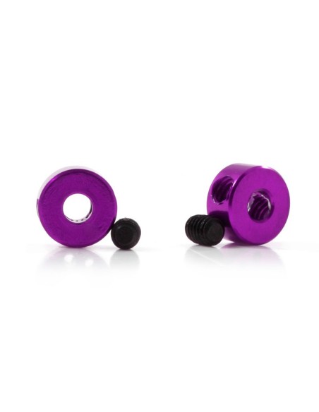 SC-1124B - Tope Corona Slim M2 para Ejes 2,38mm violeta scaleauto