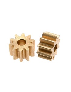 SC-1193  Piñón 9d. M50 Latón para Eje 2mm O 6.35mm de Scaleauto