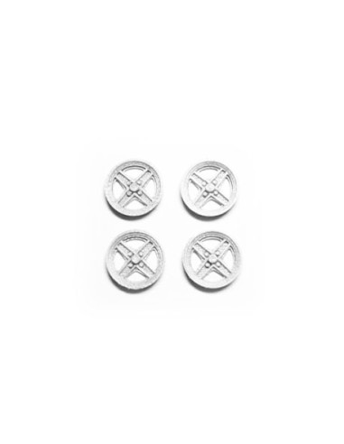 M-T159SP4W - Tapacubos Type 131 15,9mm White de Mustang Slot