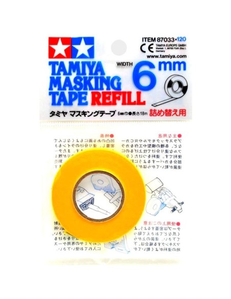TA87033 - Cinta enmascarar 6mm de Tamiya
