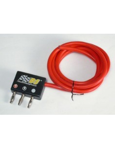 Conector compacto con bananas + 1.5m. cable silicona - DS-0011