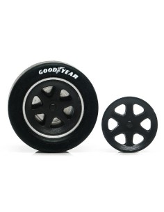 SIPA30 - Tapacubos OZ 6-brazos negro llanta 15X8mm de Slot.it