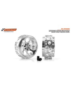 SC-4046D25 - Llanta aluminio 16.5x8.5mm. Monza-2 de Scaleauto