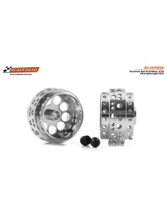 SC-4074K25 - Llanta Aluminio 16.9x10mm. UltraLightweight V.2 de Scaleauto