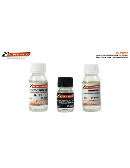 SC-9504A - Pack Barniz 2k Diamond de Scaleauto
