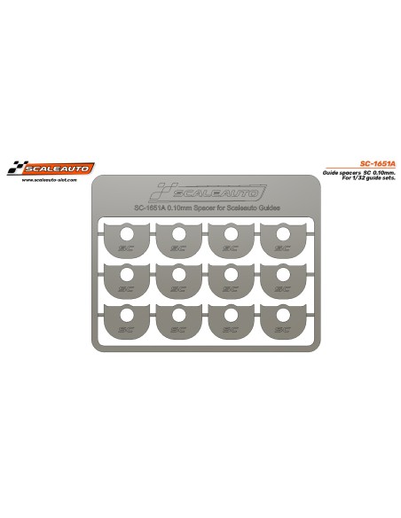 SC-1651A - Separadores para guia SC espesor 0,10mm de Scaleauto