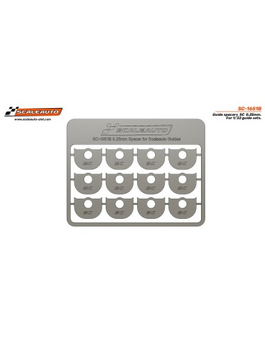 SC-1651B - Separadores para guia SC espesor 0,25mm de Scaleauto