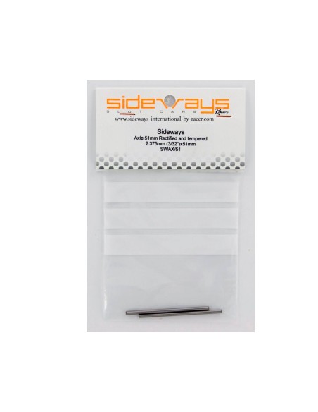 2 x Eje Acero Rectificado Templado 2,375 x 51mm (3/32) Sideways - AX51