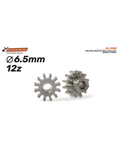 Piñón 12d. Acero para eje 2mm. ø6,5mm x 2.5mm 