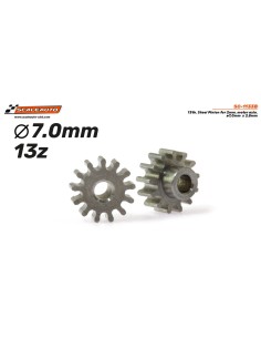 Piñón 13d. Acero para eje 2mm. ø7,0mm x 2.5mm