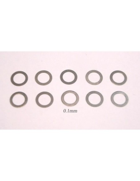 Espaciadores metal para guias 1/32 0,1mm