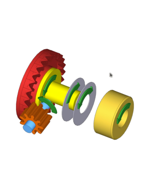 Corona 23D In-line ejes 2.38mm