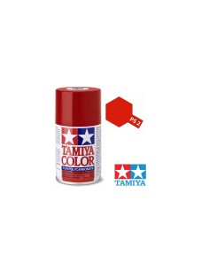 Tamiya TA86002 Pintura Spray Policarbonato 100ml. Rojo Tamiya PS-02
