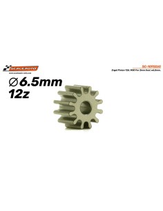 Piñón 10d. Ergal . ø6,5mm para eje de 2mm