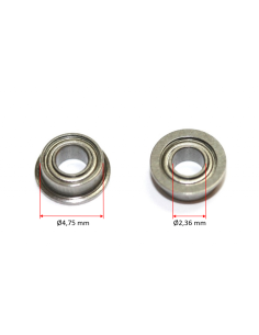 COJINETE DE BOLAS 1 LABIO EJE 2,36MM (NSR) 