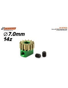 Piñón Extraíble 14d. M50 ø7,0mm en Ergal para eje