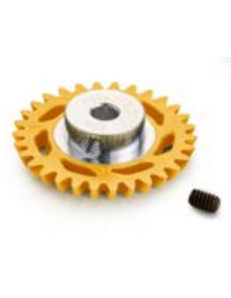 28 teeth, hex screw M2, light plastic, 16mm