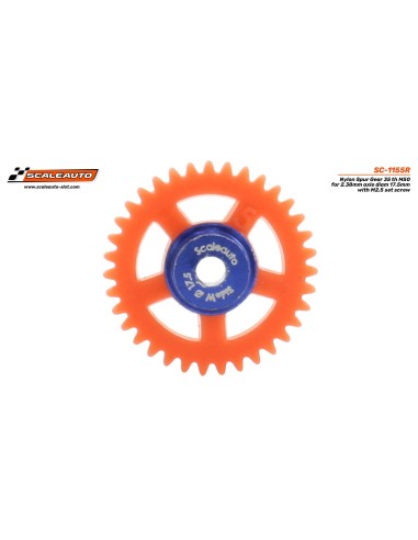 Corona 35d. Sidewinder nylon M50 para eje 2.38mm O17.5m con tornillo M2.5