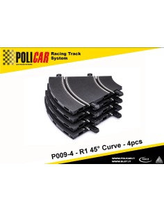 Policar PO P009 Curva R1 45 grados 4 unidades