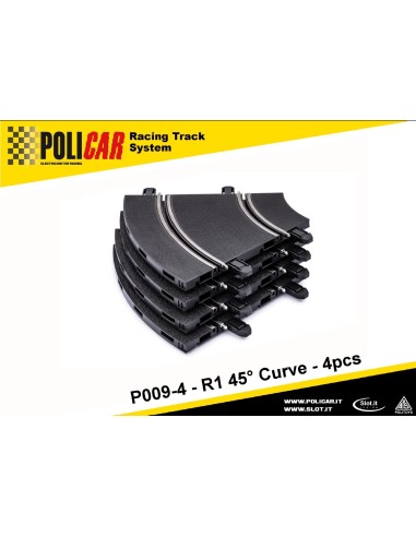 Policar PO P009 Curva R1 45 grados 4 unidades