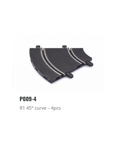Policar PO P009 Curva R1 45 grados 4 unidades