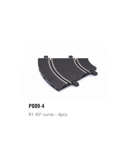 Policar PO P009 Curva R1 45 grados 4 unidades