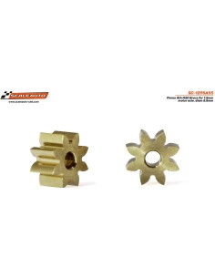 Piñón 8d. M50 Latón para Eje Motor 1.5mm. d 5.5mm