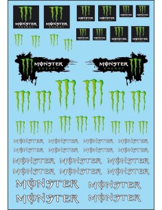 MONSTER. Calcas al agua. 70x100mm