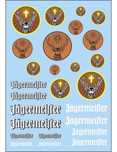 JAGERMEISTER. Calcas al agua. 70x100mm