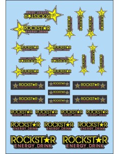 ROCKSTAR. Calcas al agua. 70x100mm