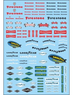 FIRESTONE-GOODYEAR. Calcas al agua. 70x100mm