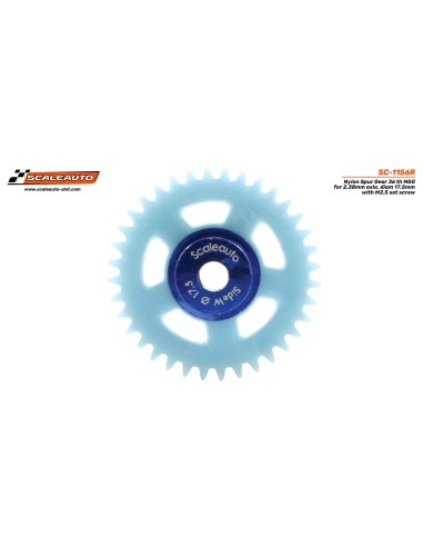 Corona 36d. M50 nylon para eje 2.38mm O17.5mm