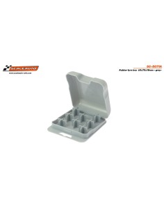 Caja porta neumaticos goma 60x70x18mm -gris-