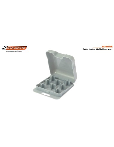 Caja porta neumaticos goma 60x70x18mm -gris-