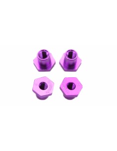Casquillo sujección H 3mm Aluminio lila con Cabeza