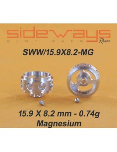 Llantas Magnesio 15,9x8,2mm Aligeradas para eje 2,38