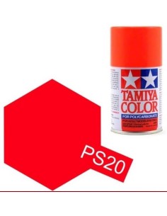 Pintura Spray Policarb 100ml. Rojo Fluor PS-20