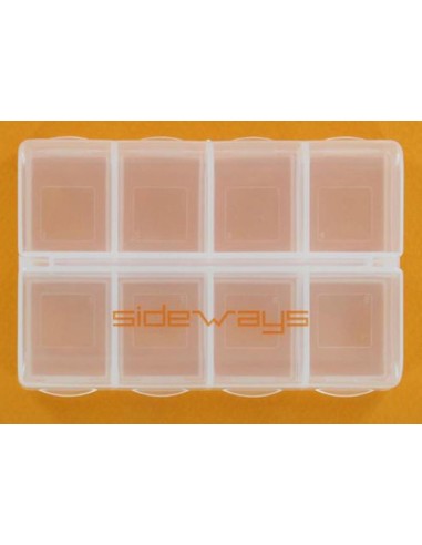 Caja de 8 compartimientos con cierre