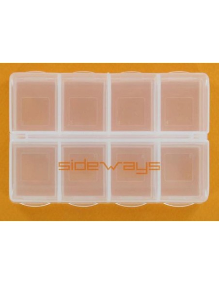 Caja de 8 compartimientos con cierre
