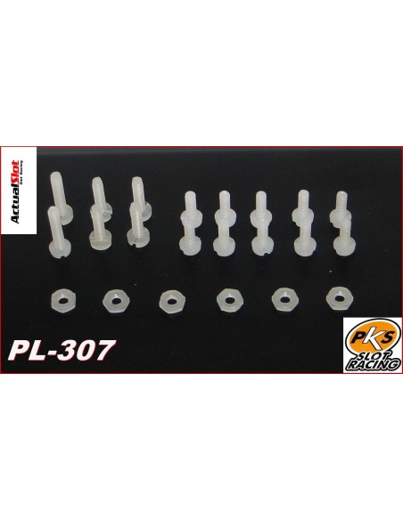 Tornillo plano nylon