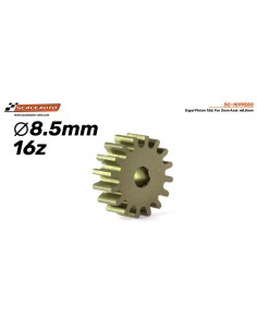 Piñón 16d. Ergal  d8,5mm para eje de 2mm