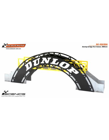 Puente dunlop para 2 carriles . 380mm