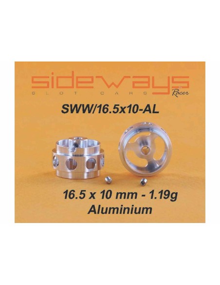 Llantas Aluminio 16,5x10mm Aligeradas para eje 2,3