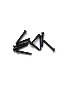 Tornillos cabeza plana Phillips M2 x 15mm Negro
