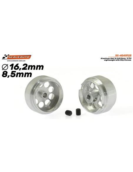 Llanta Aluminio 16.2x8.5mm. Monza-2 para Eje 2,38m