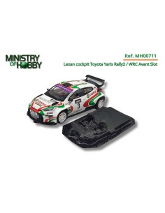 Lexan cockpit Toyota Yaris Rally2 / WRC Avant Slot
